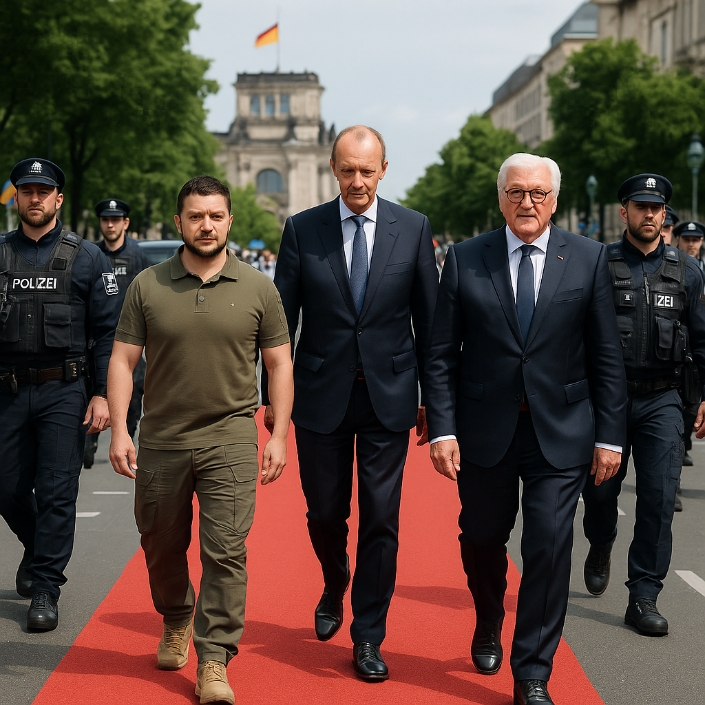 Zelenski'nin Berlin Ziyaretinde Güvenlik Önlemleri Dikkat Çekti