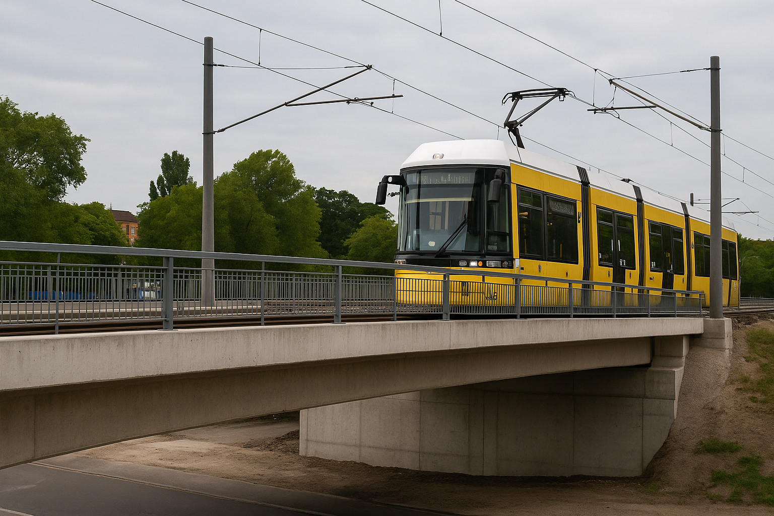 Wuhlheide Köprüsü Tramvaya Açıldı