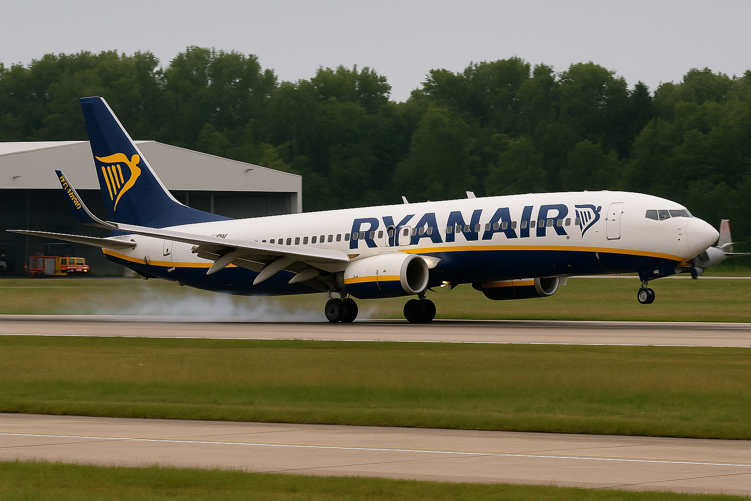 Ryanair Uçağı Bavyera'da Acil İniş Yaptı