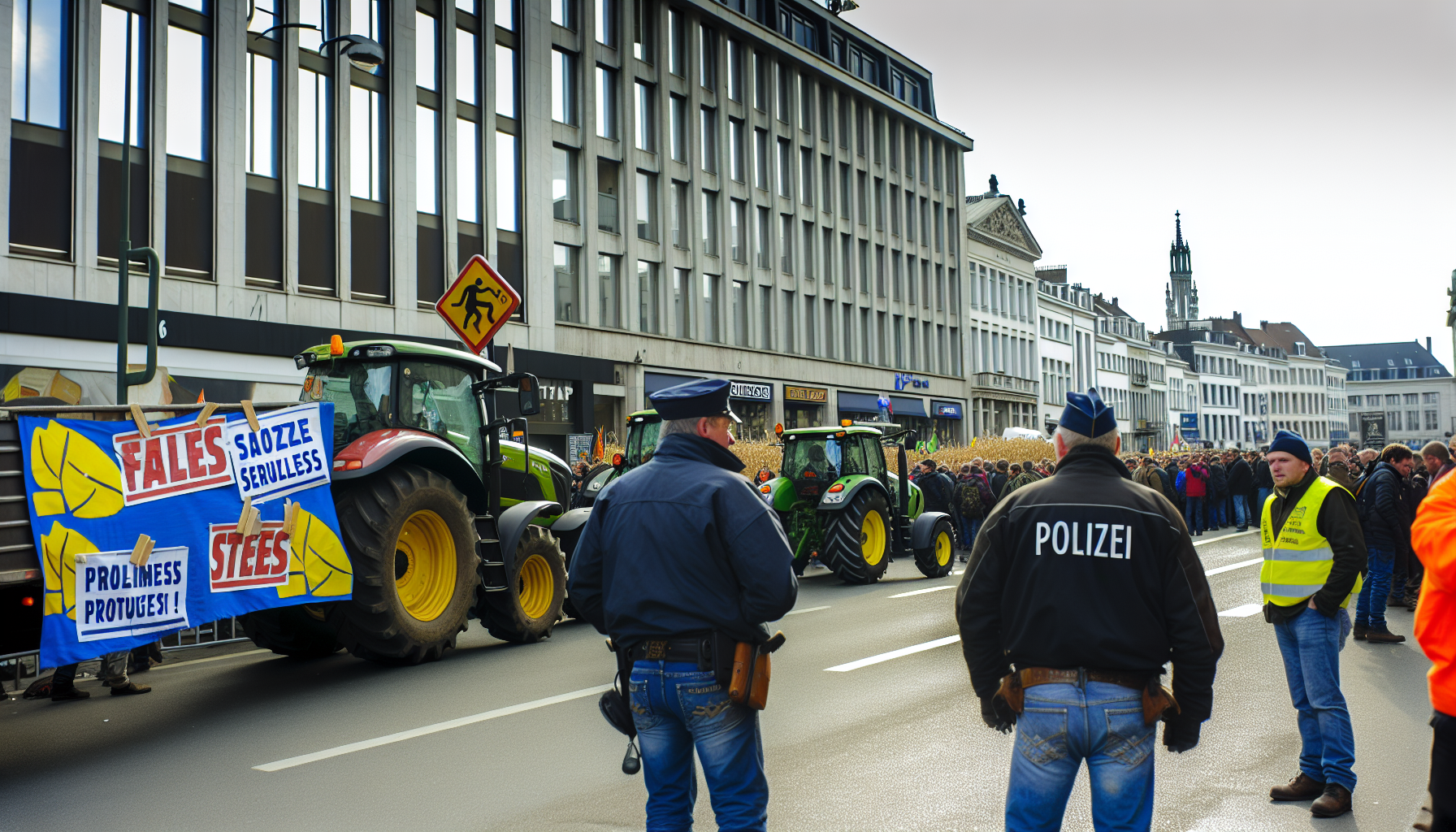 Landwirte protestieren gegen das Mercosur-Abkommen in Brüssel