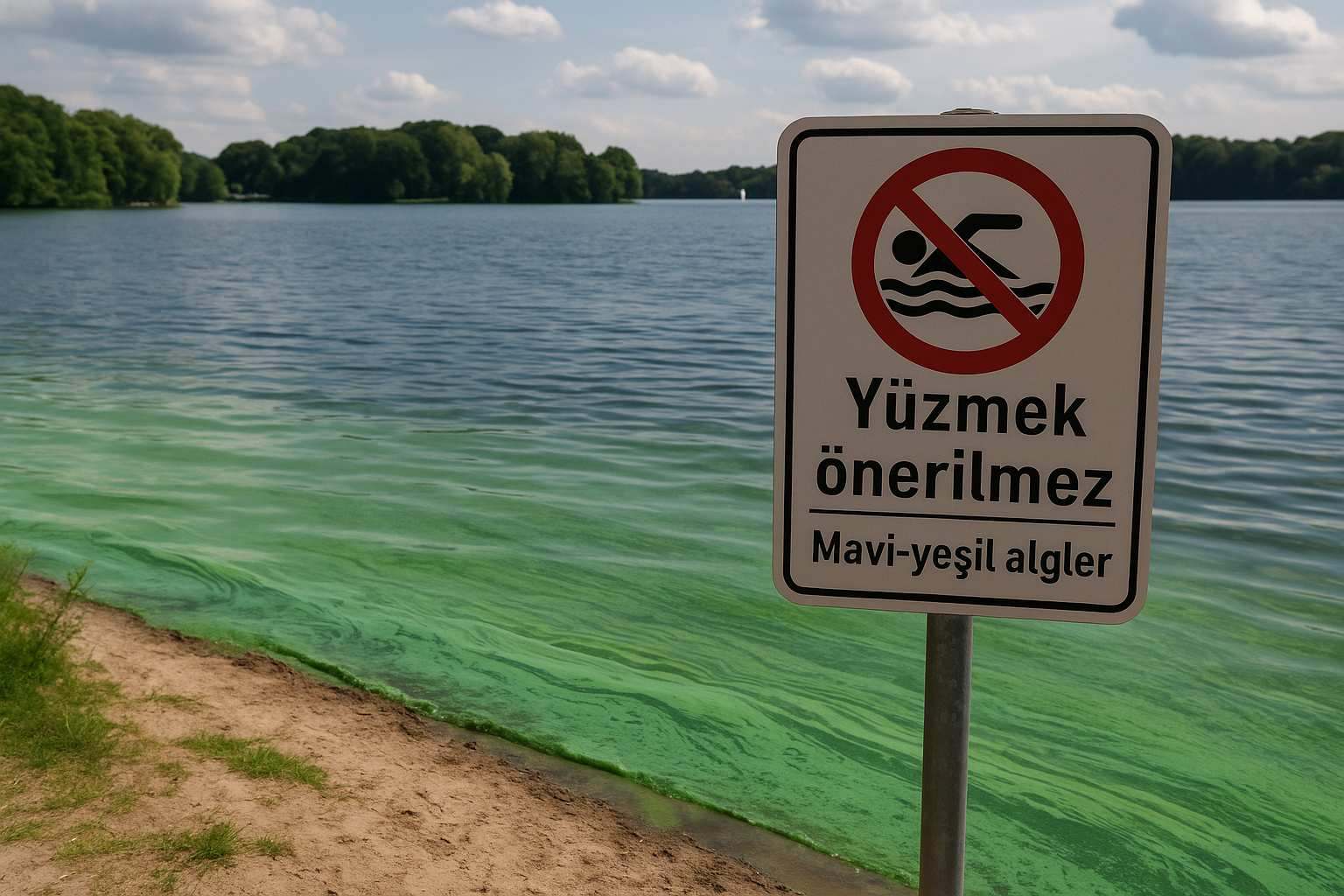 Tegeler Gölü’nde Mavi-Yeşil Alg Alarmı
