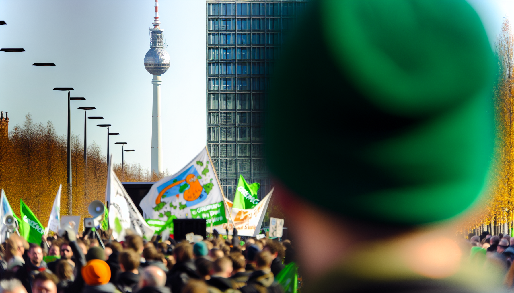 Greenpeace'ten Berlin'de İklim Eylemi