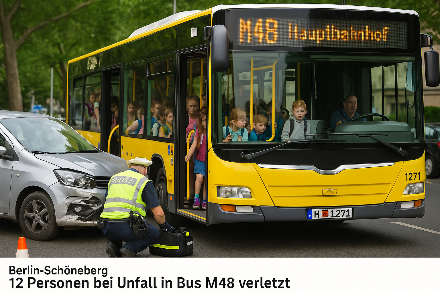 Berlin’de Otobüs Kazası: 12 Yaralı