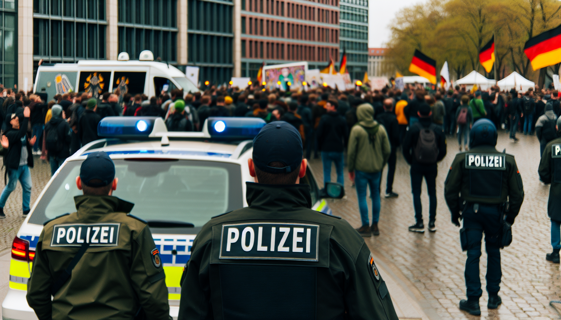Berlin'de Neonazi Gösterisine Karşı Protesto