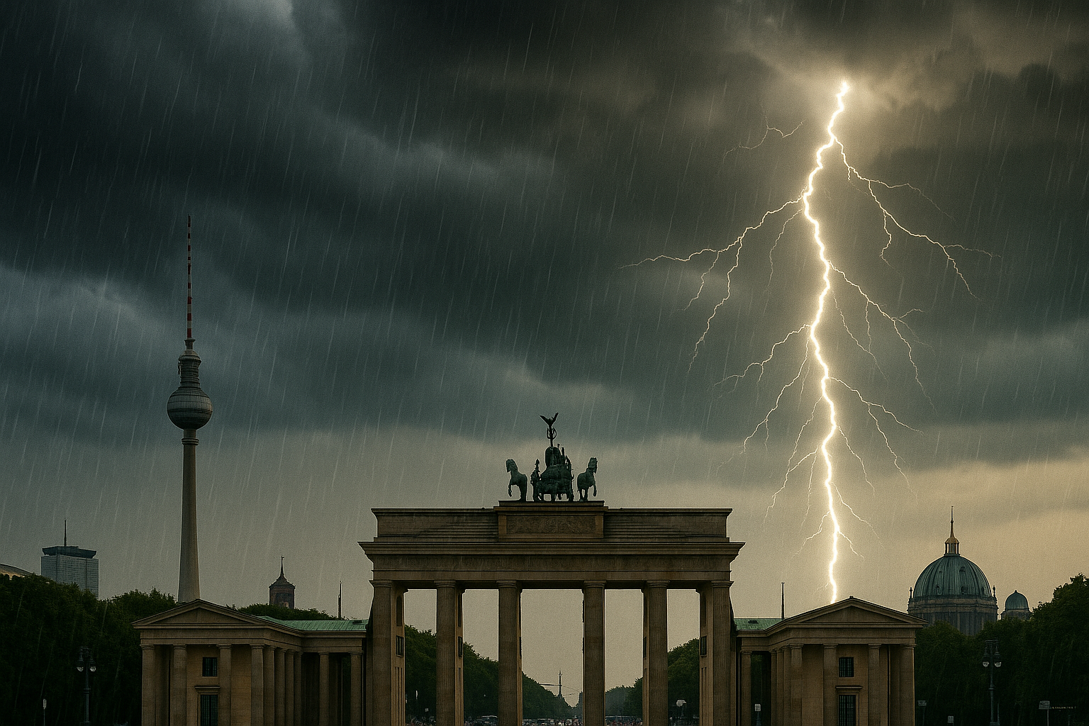 Berlin ve Brandenburg’da Şiddetli Fırtına