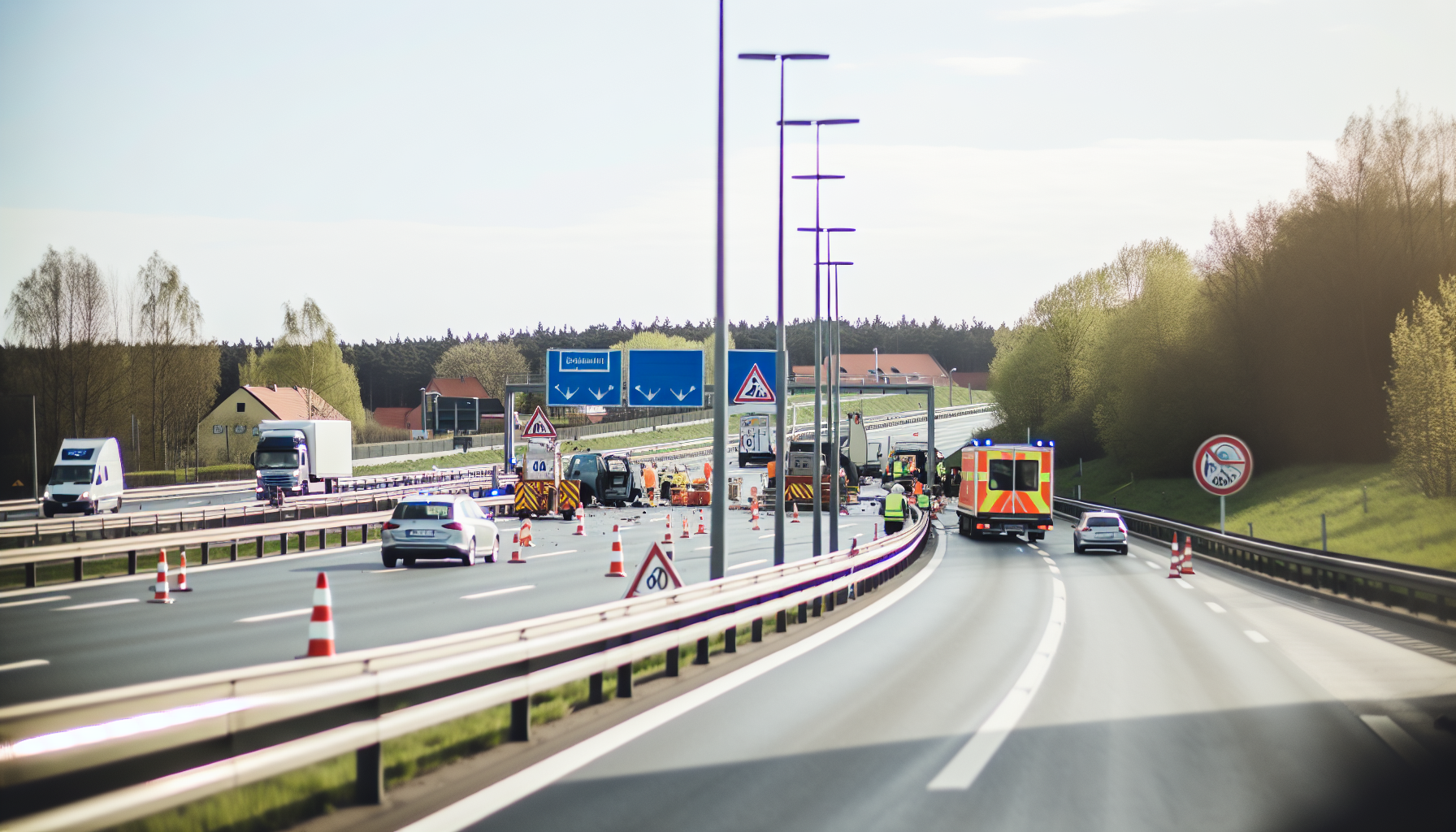 Berlin'de A111 Yolu Kapatıldı, Trafik Alternatif Yoldan Yönlendiriliyor