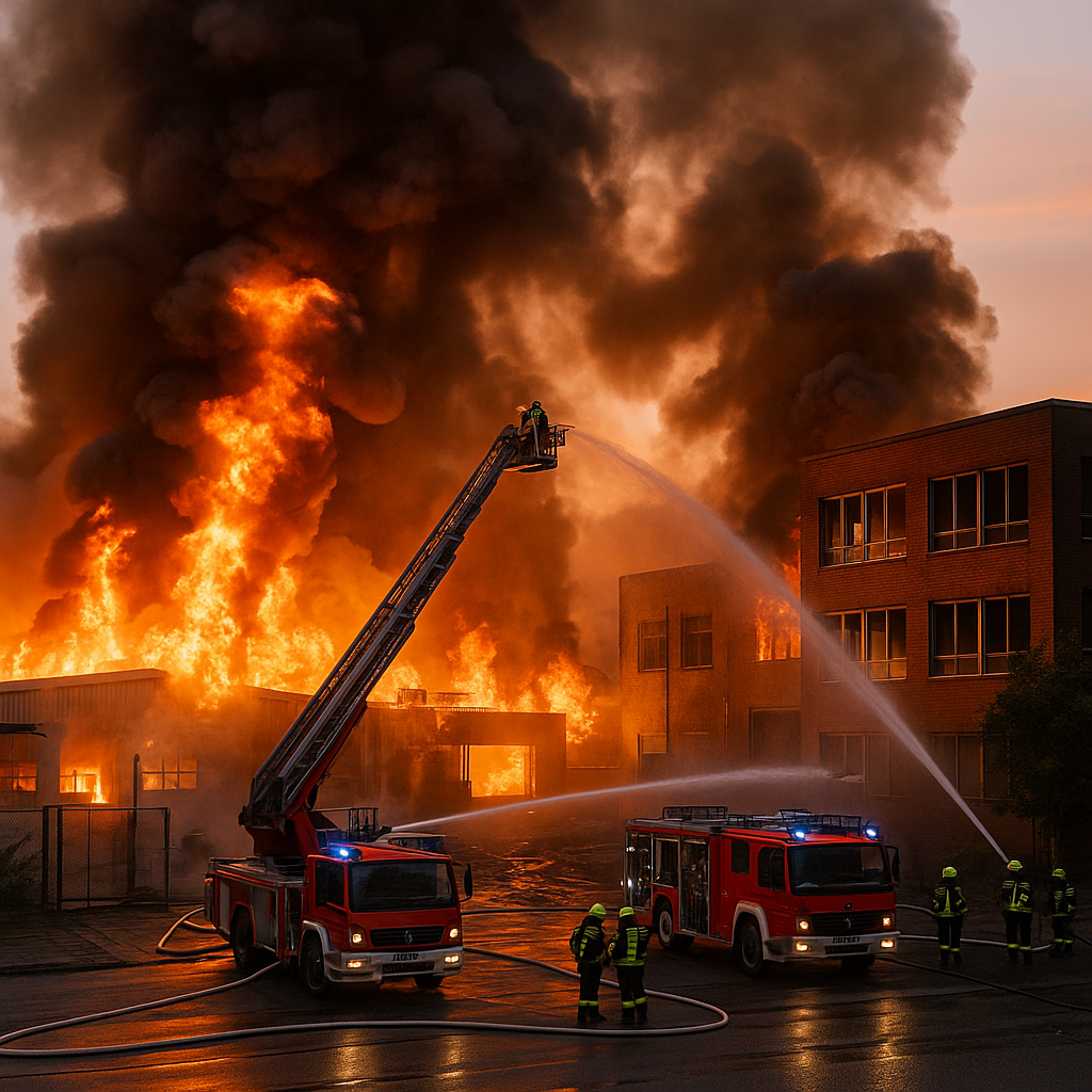 Berlin Lichterfelde’de Büyük Yangın