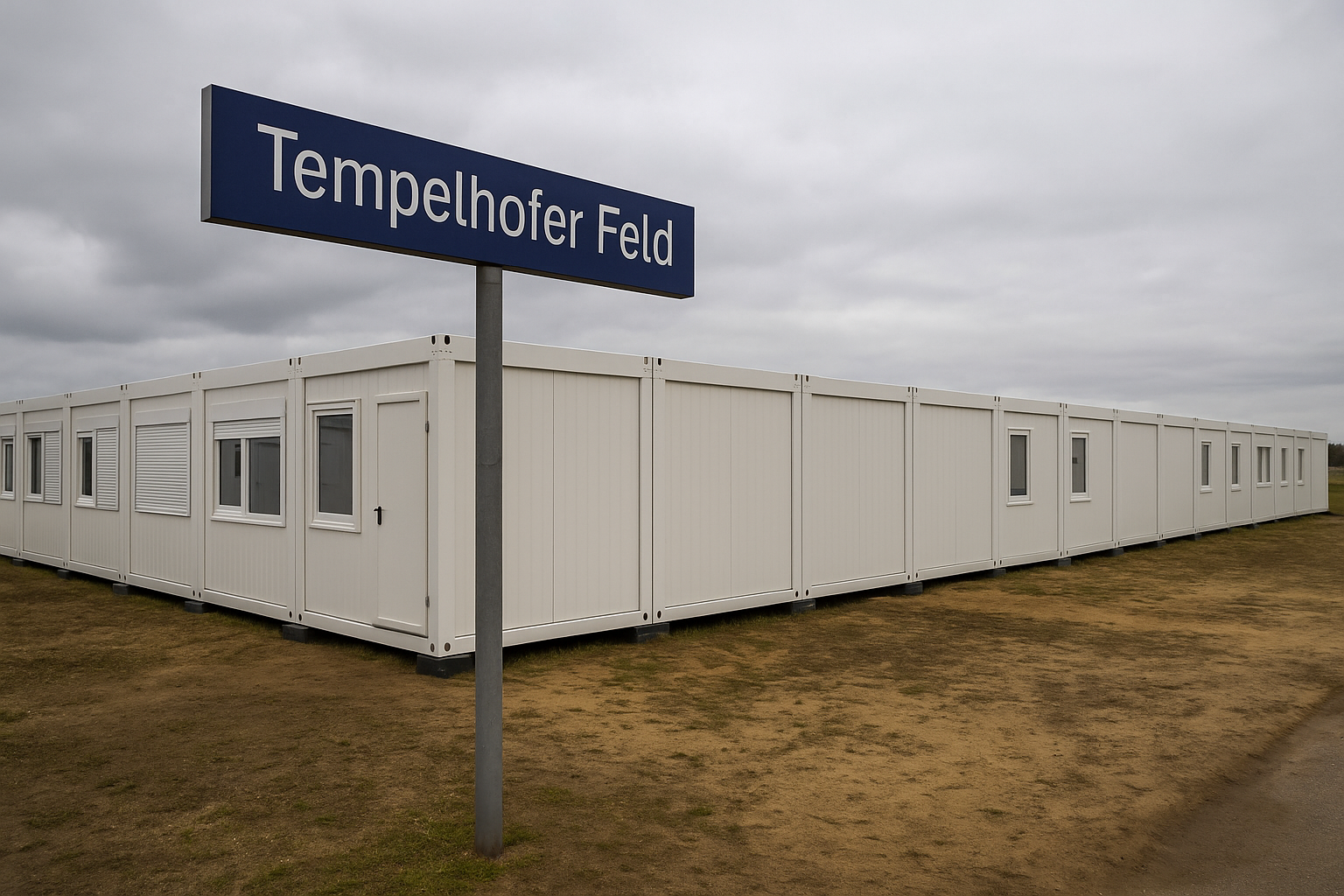 Tempelhofer Feld Mülteci Konaklaması Büyüyor