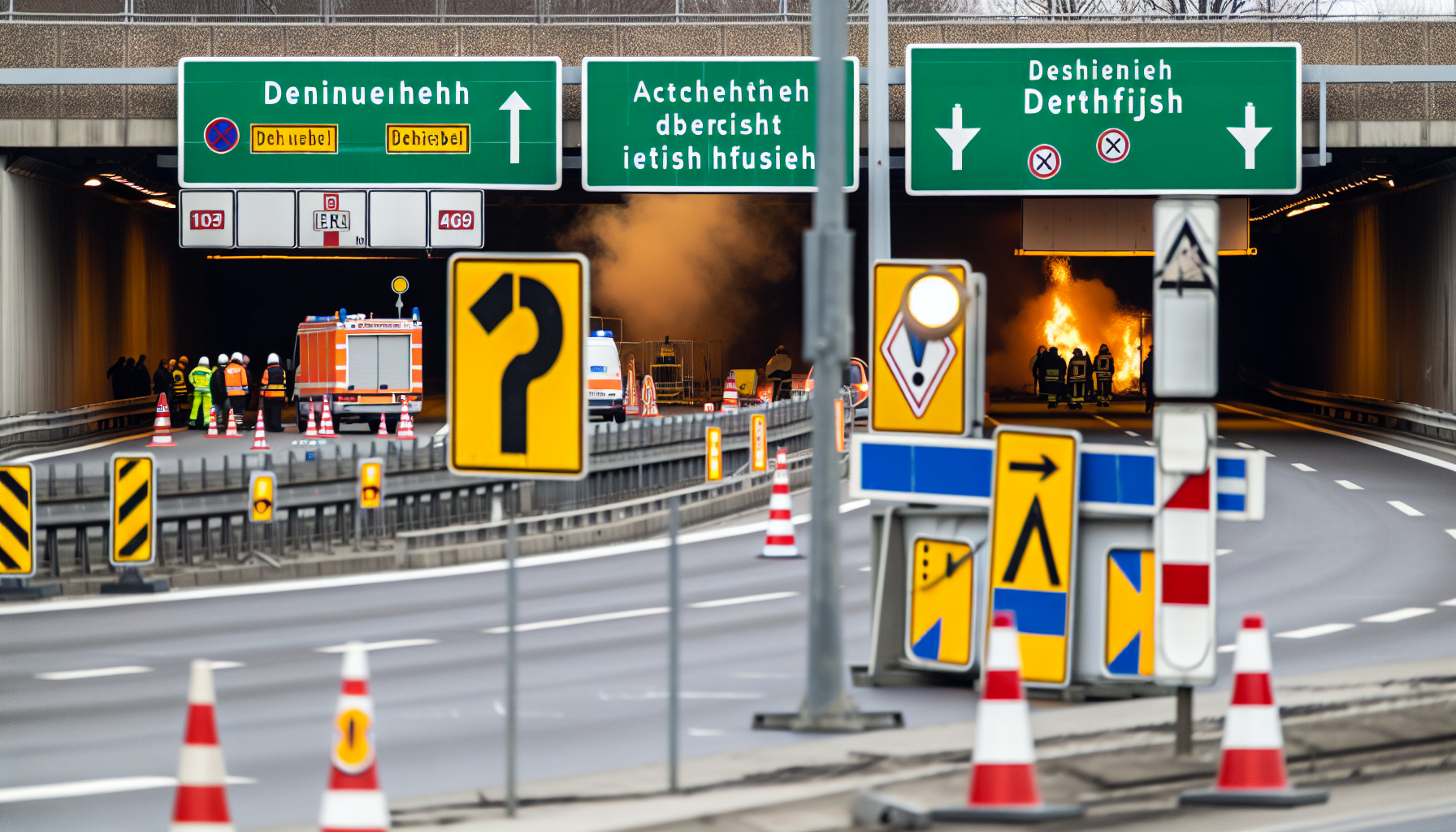 Notfallübung im Autobahntunnel Tegel erfolgreich abgeschlossen