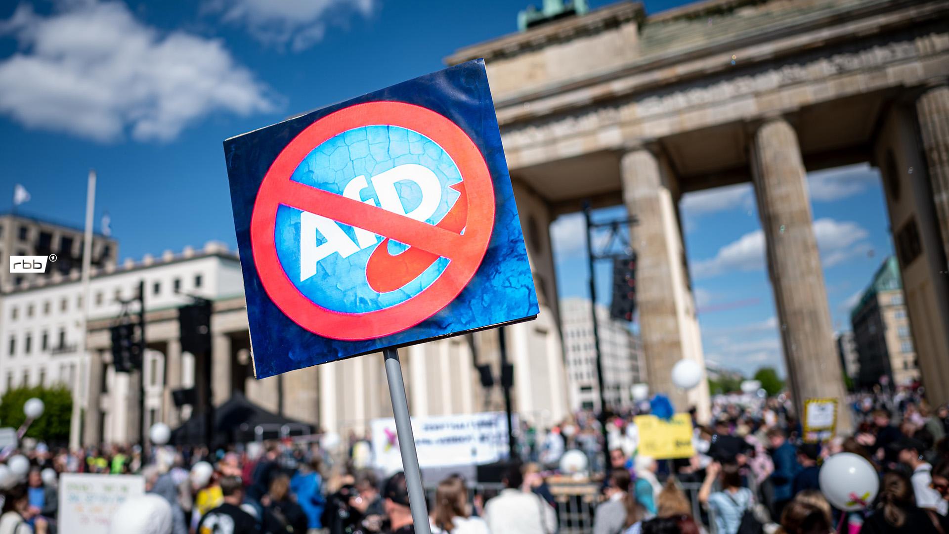 Berlin'de AfD'ye Karşı Protesto