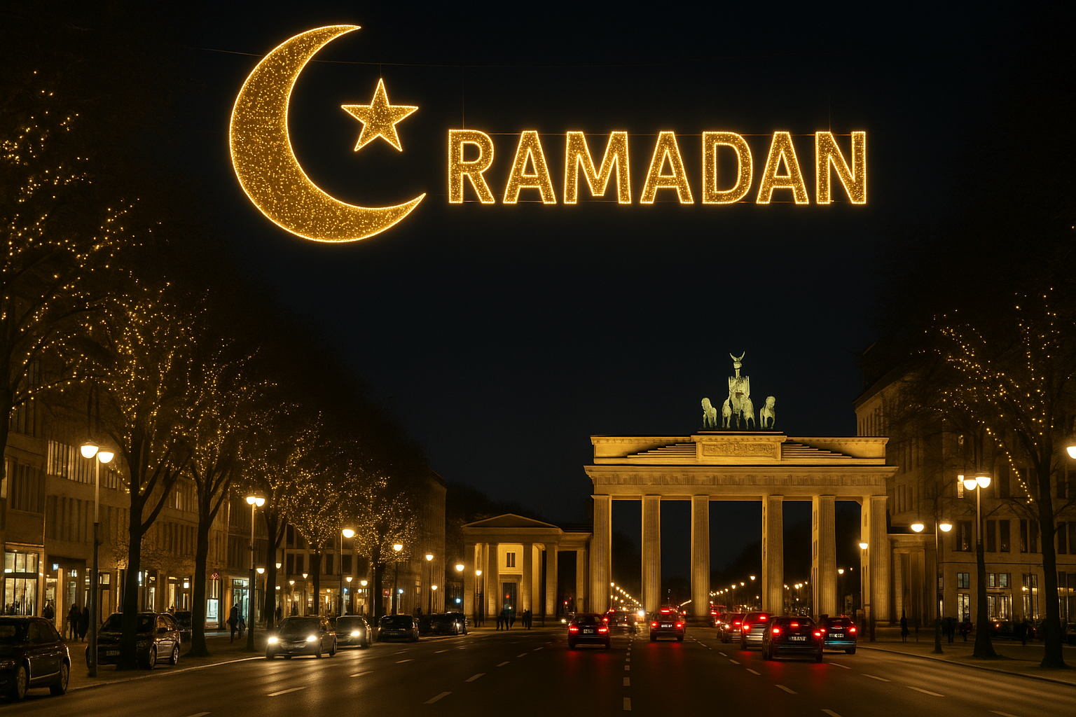 Berlin'de Ramazan Aydınlatması