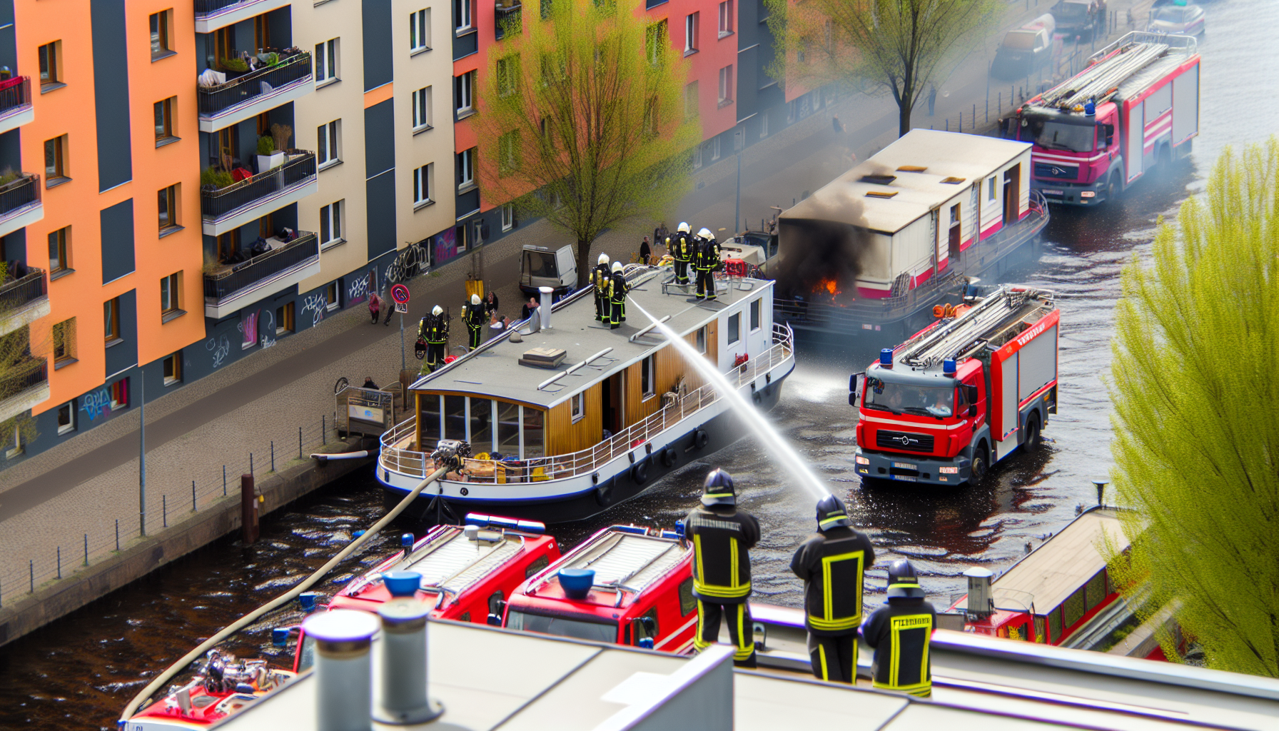 Berlin-Friedrichshain'da Yanan Ev Botu: İki Yaralı